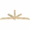 Ekena Millwork Alberta Rough Sawn Timber Gable Bracket, Douglas Fir, 108"W x 49"H x 4"D x 6"F, 11/12 Pitch GBW108X49X0406ALB00RDF - alternate 4